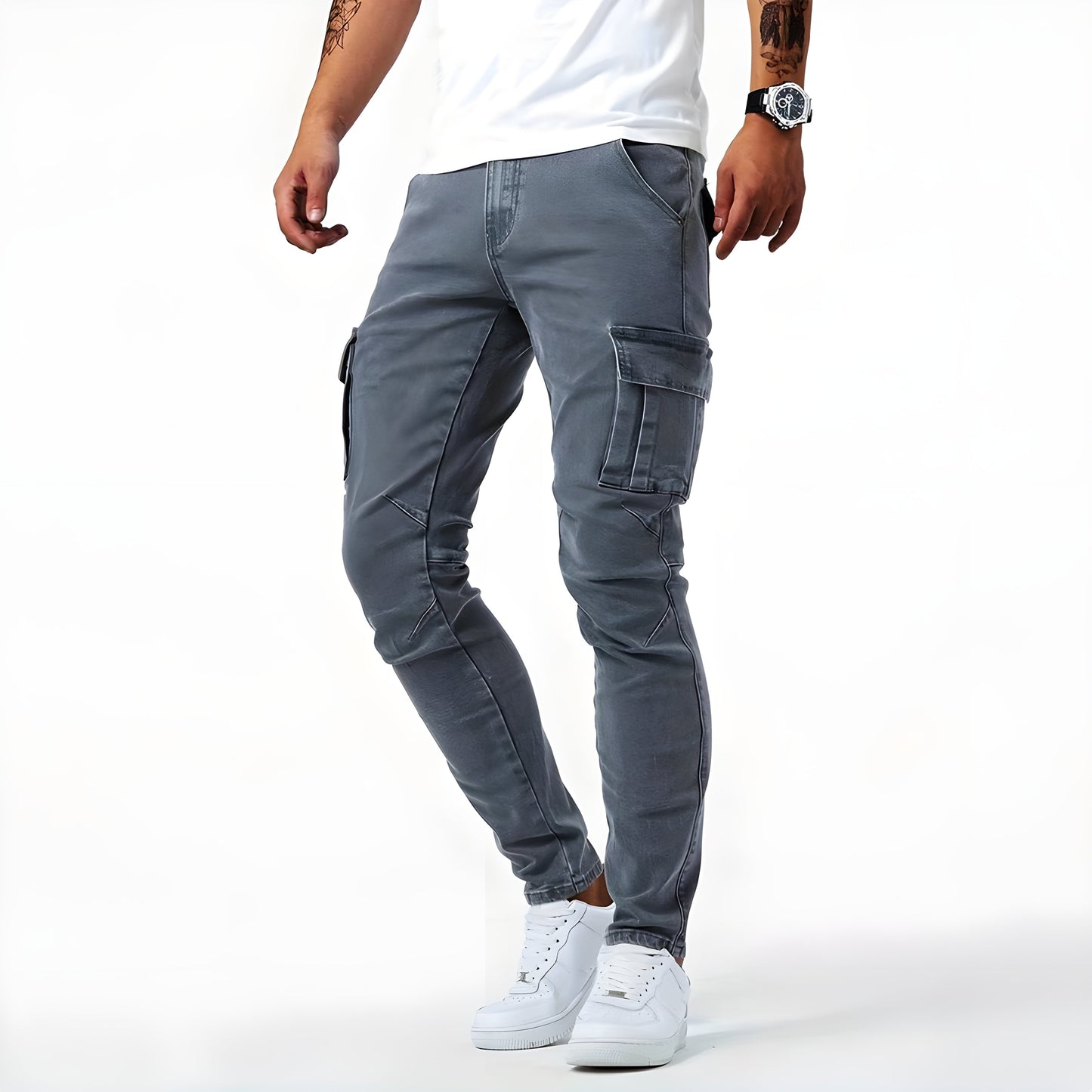 Markus™ – Stretch Denim Cargo Byxor